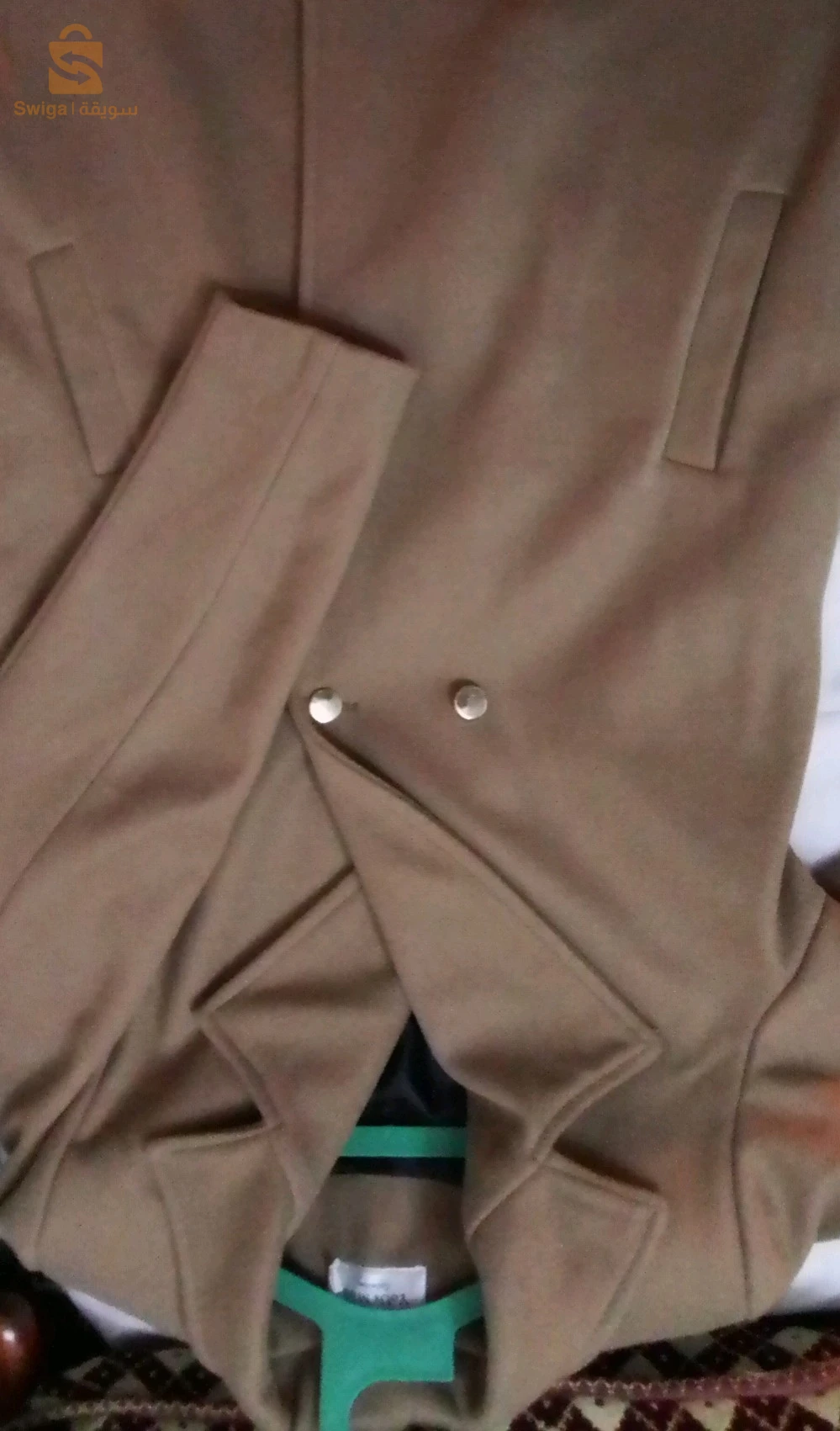 Manteau marron cachemir la bonne qualité