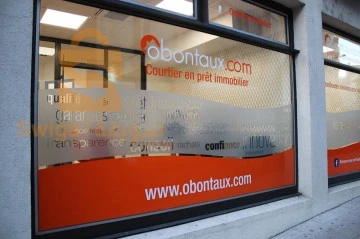 Habillage vitrine Paneaux publicitaire