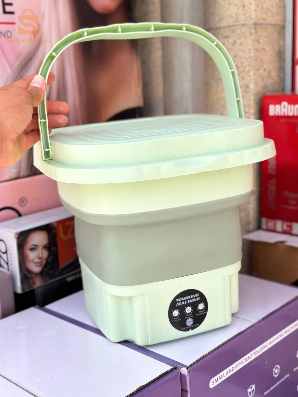 😍 Machine a laver غسالة قابلة للطي دائرية الشكل 

المنتج الذي تحتاجه كل السيدات وطلاب السكنات الجامعية بالخصوص غسالة ملابس بتصميم أنيق صغيرة قابلة للطي وقابلة للحمل - مثالية لغسل الملابس الخفيفة التي يتطلب تنظيفًا منفصلاً
ماتعصرش هاذي ماشينة
🔥