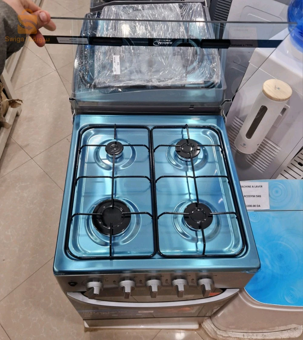 cuisinière midea ✅inox gris  62L 50cm