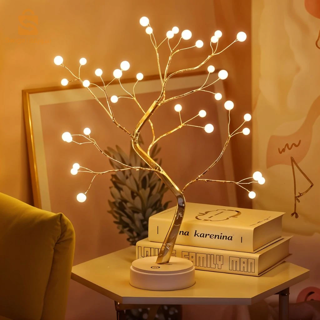 lampe de Table Arbre lumineux style bonsaï