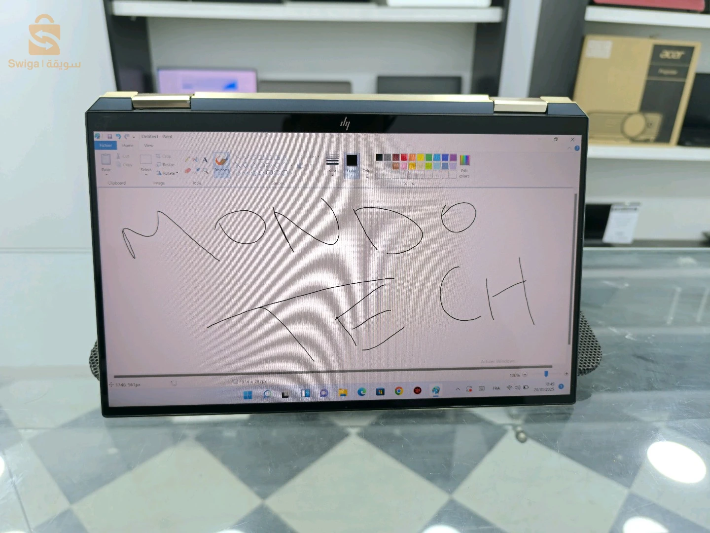 hp spectre tactile rotation 360 i7 10eme génération 1tb ssd