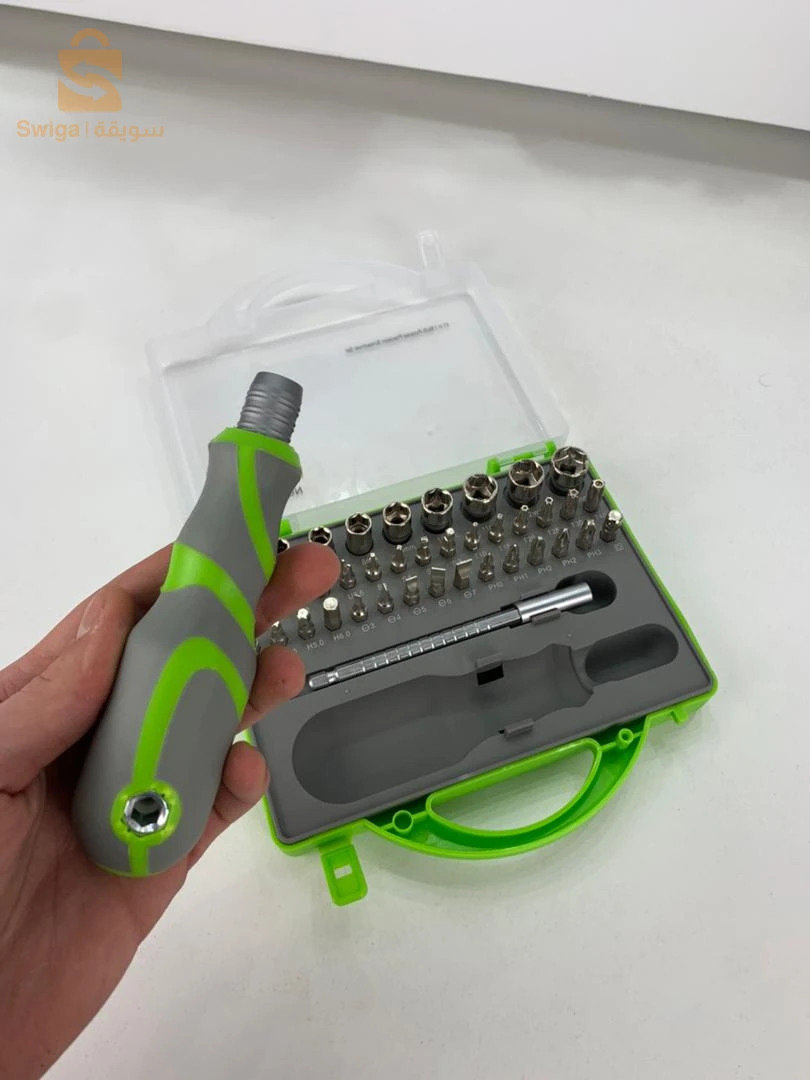 Tournevis Avec Ensemble Professionnel de Magnétiques 41 Pièces –  مفك براغي احترافي مع 41 قطعة مغناطيسية