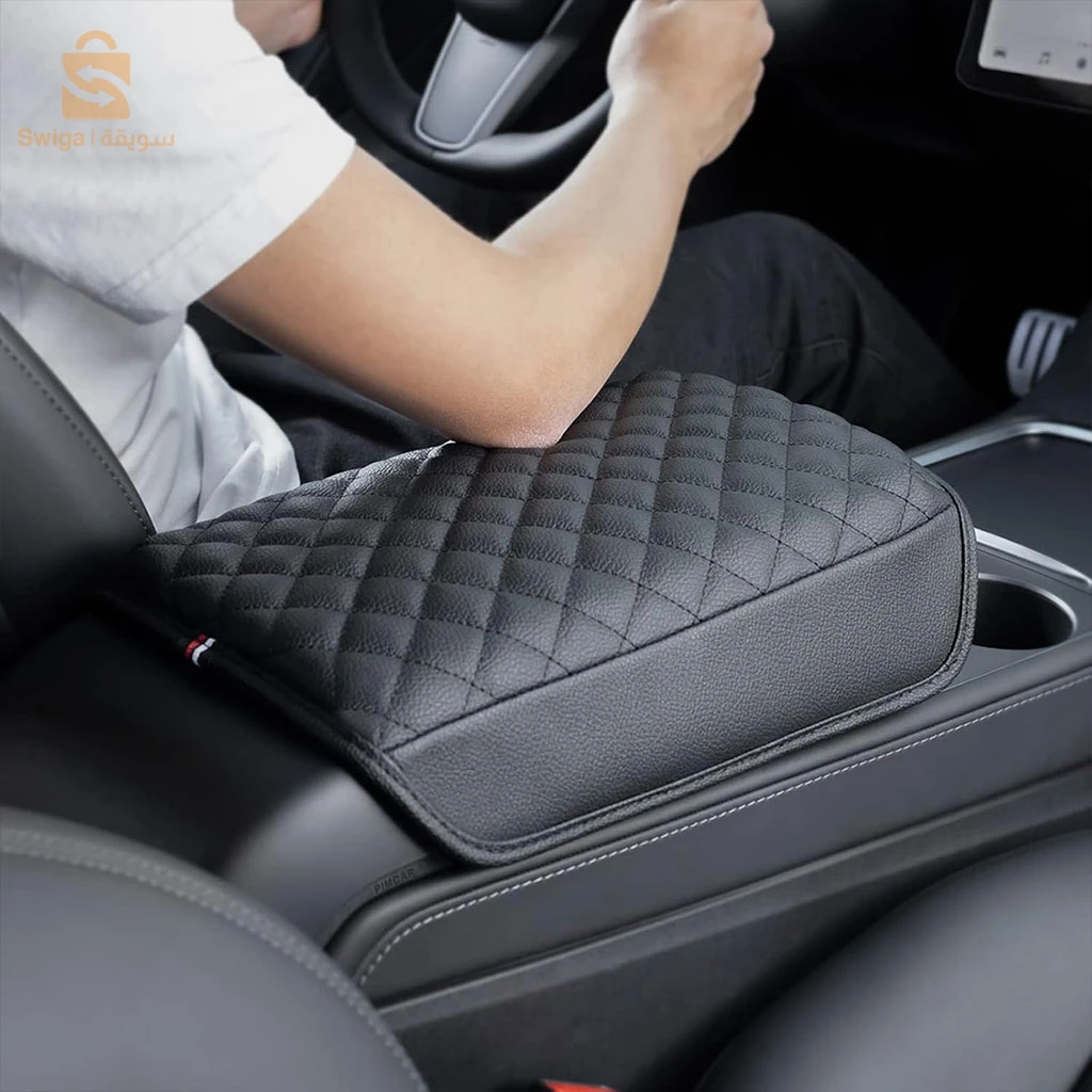 وسادة مسند ذراع فاخرة 🔥 مع حامل هاتف مانع للانزلاق