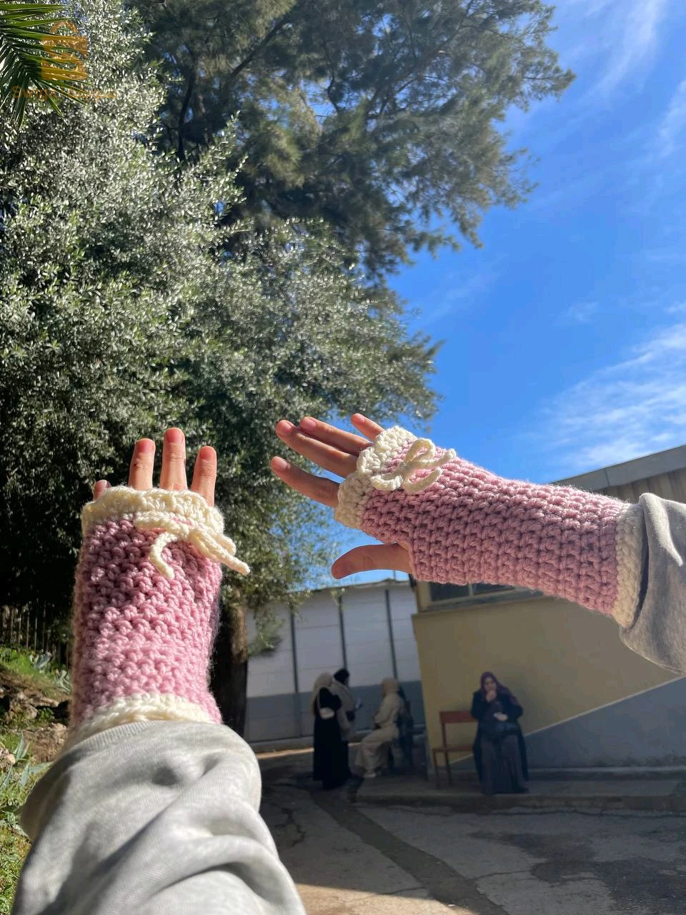 قفازات دافئة 💗🎀