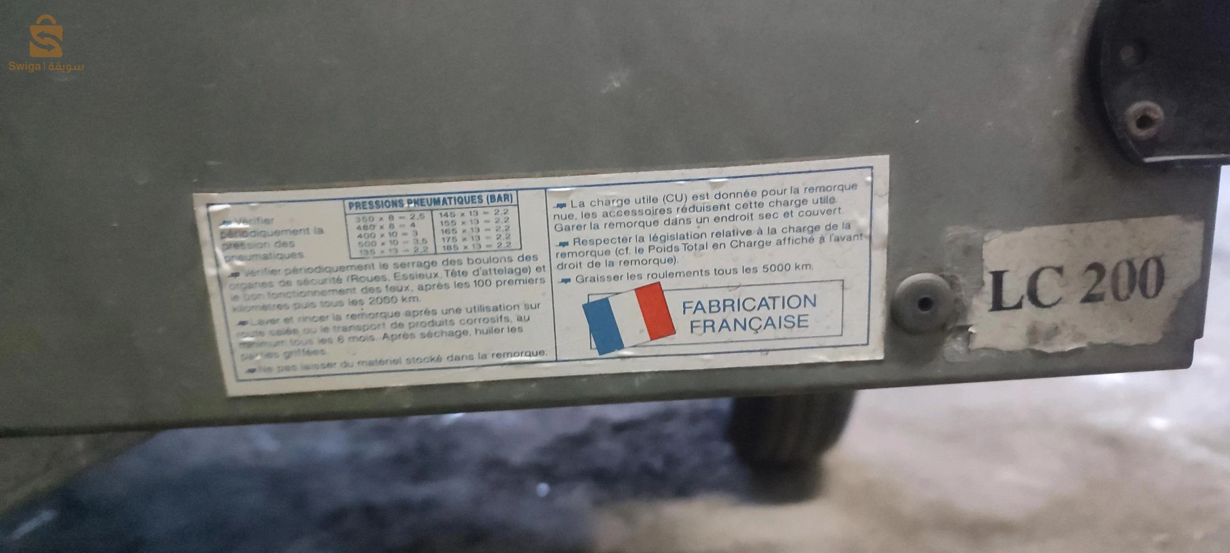 remorque voiture