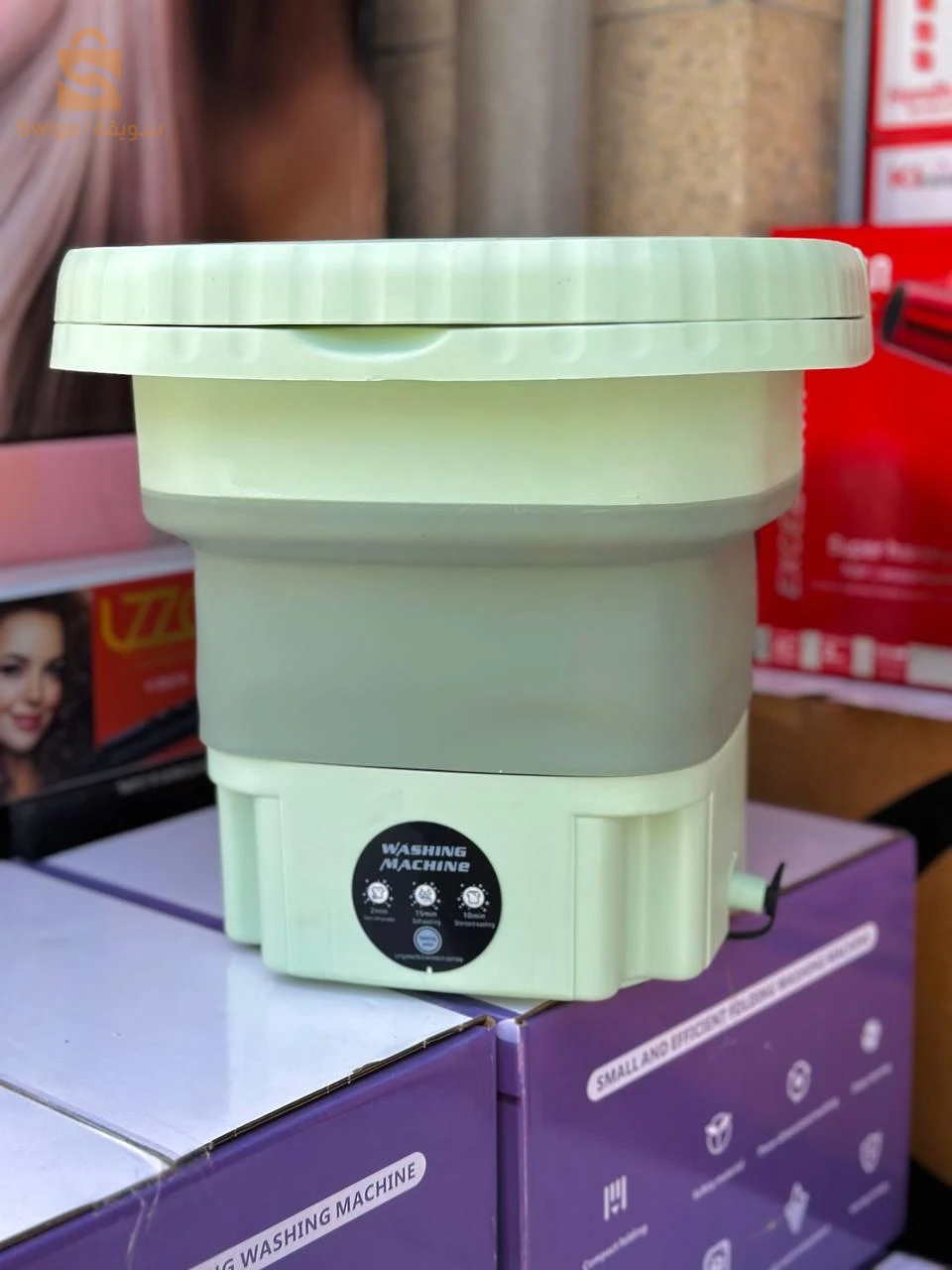 😍 Machine a laver غسالة قابلة للطي دائرية الشكل 

المنتج الذي تحتاجه كل السيدات وطلاب السكنات الجامعية بالخصوص غسالة ملابس بتصميم أنيق صغيرة قابلة للطي وقابلة للحمل - مثالية لغسل الملابس الخفيفة التي يتطلب تنظيفًا منفصلاً
ماتعصرش هاذي ماشينة
🔥