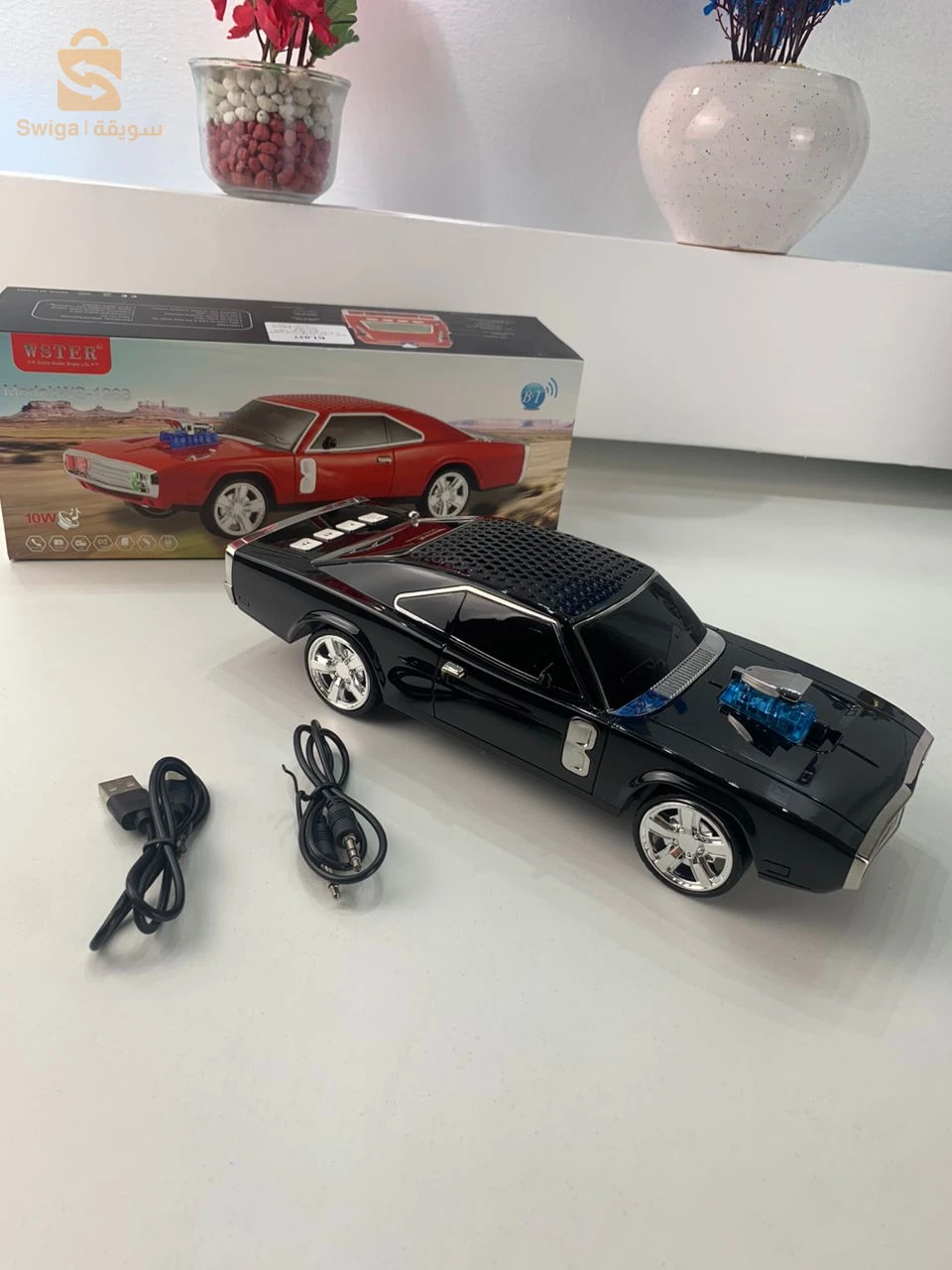 Haut-parleur Bluetooth Sans Fil en Forme de Voiture Pontiac – مكبر صوت بلوتوث لاسلكي على شكل سيارة