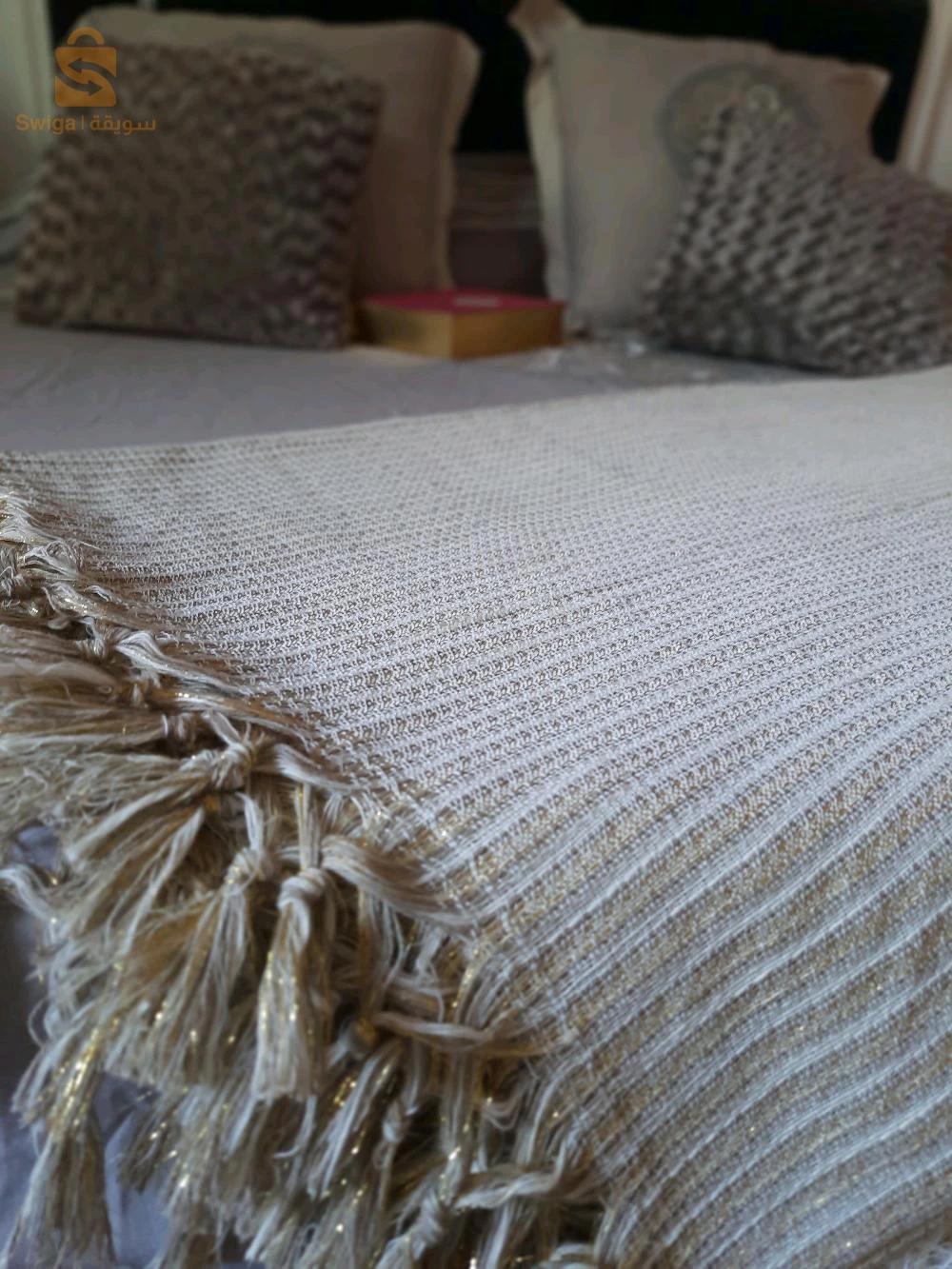 plaid et rideaux