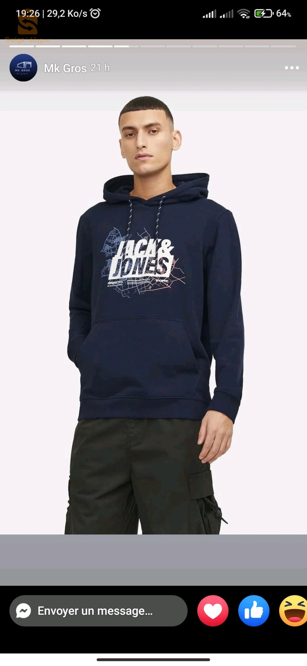 ♦️ sweat shirt  hoddie jack jones original 💯 %🇪🇺🇬🇧
خاوتنا بالكابوش 

♦️المقاساتXs  S M L XL XXL    

🚛التوصيل متوفر لجميع الولايات و الدفع عند الإستلام