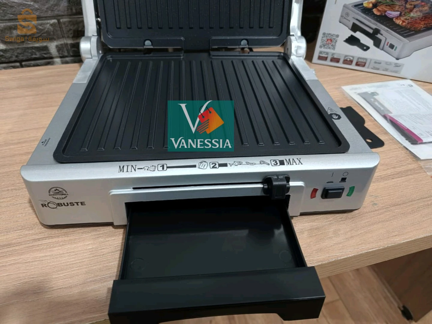 🚨 بانينوز 2000 واط اينوكس Panineuse marque robots التوصيل لباب المنزل و الدفع عند الاستلام 🔥 inox GV2000