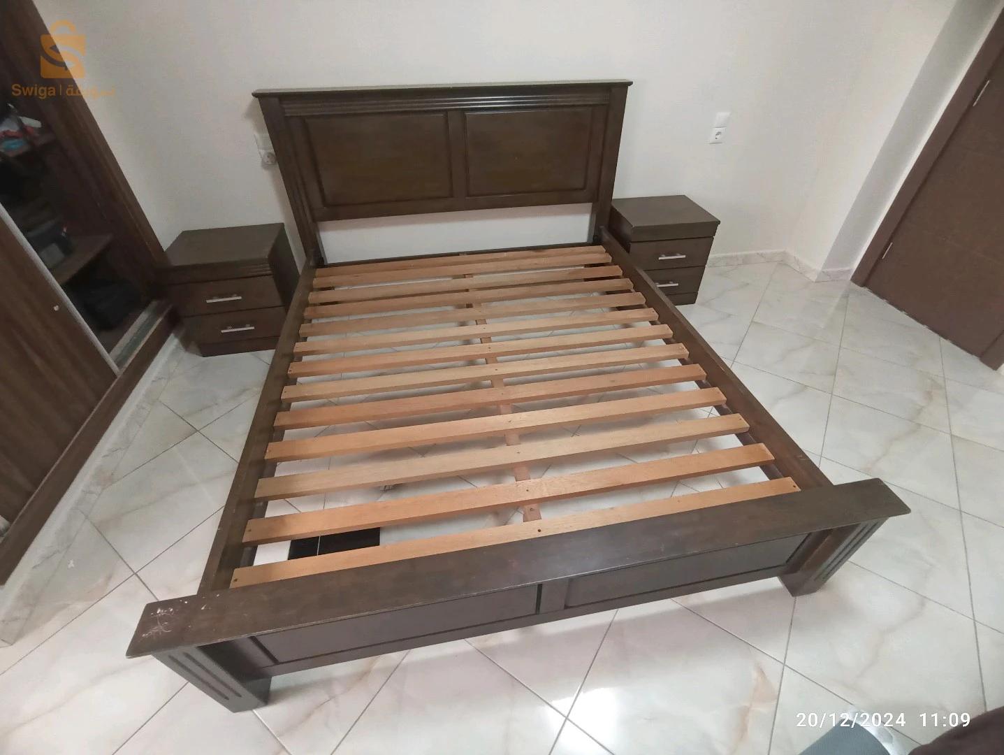 kit chambre à coucher en sedre sans armoire