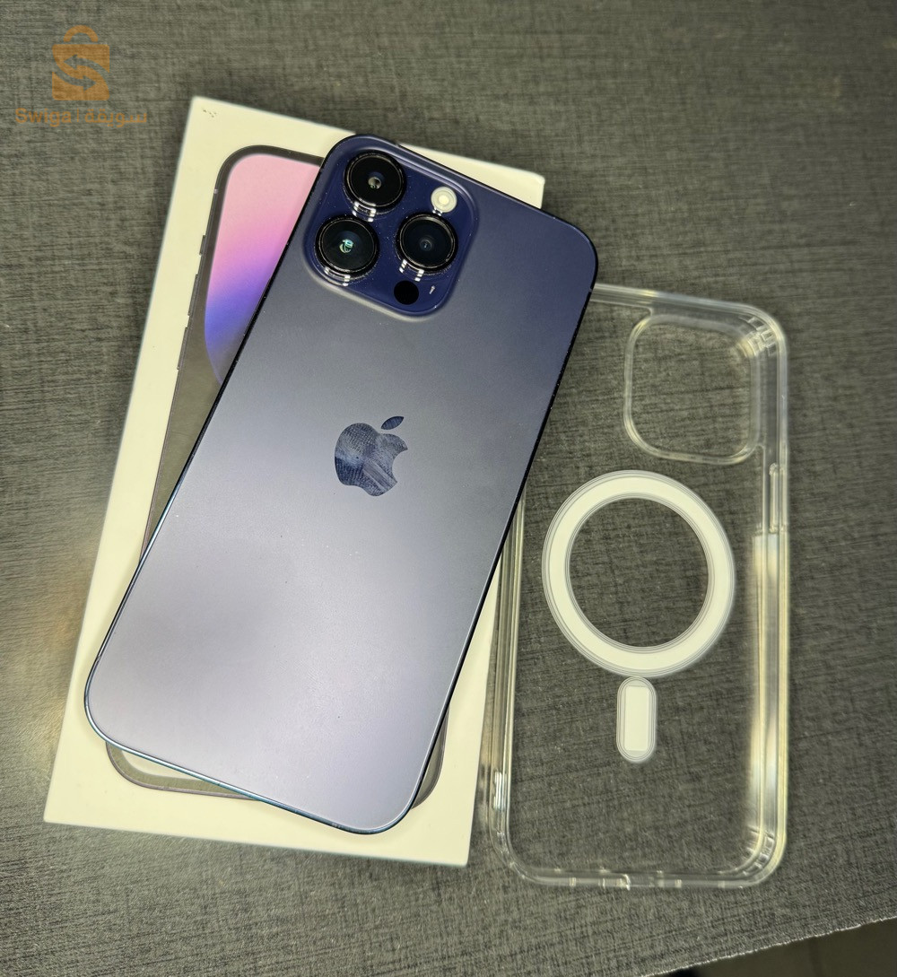 📱iPHONE 🍎14 Pro Max CE 🇪🇺256gb battery 🔋 84%  
avec boit  
état 10/10 💯
koulchi active ✅