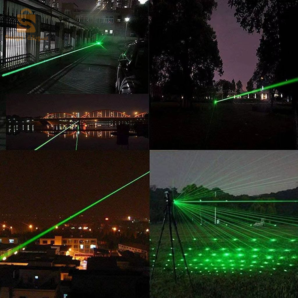 Pointeur Laser Puissant Multifonctions 2000 Mètres - مصباح ليزر قوي للمسافات الطويلة متعدد الوظائف