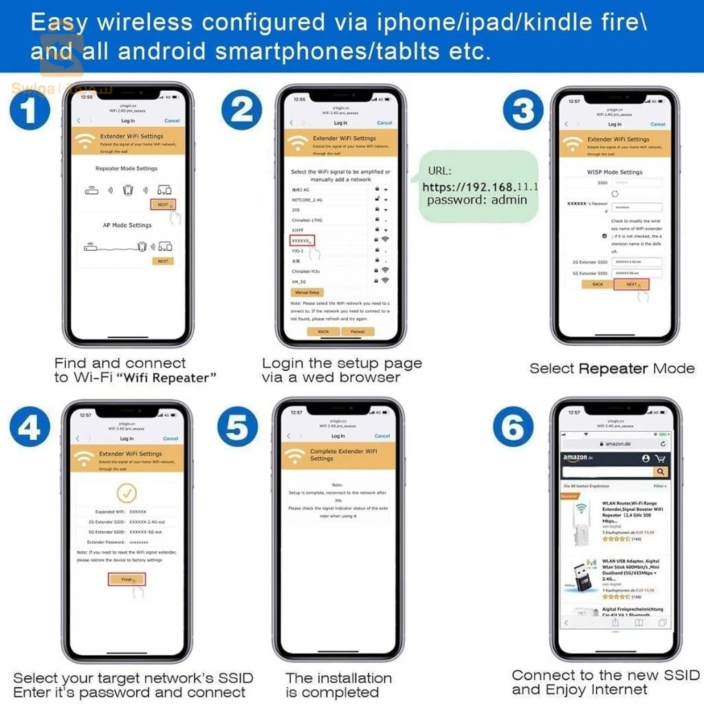Amplificateur de Signal WiFi 300 Mbps – مقوي إشارة الواي فاي