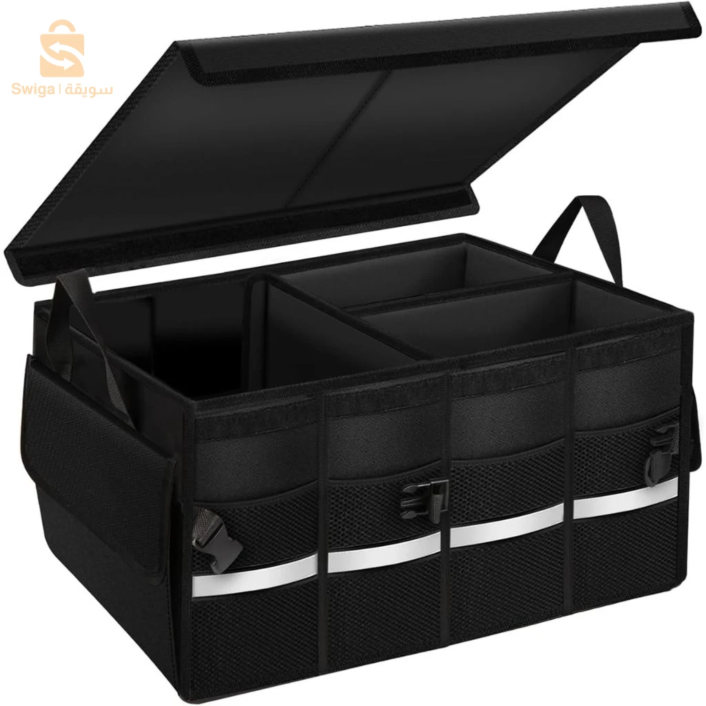 Organisateur de Coffre Pliable et Imperméable avec Multi-Compartiments – صندوق تنظيم الأغراض قابل للطي ومقاوم للماء