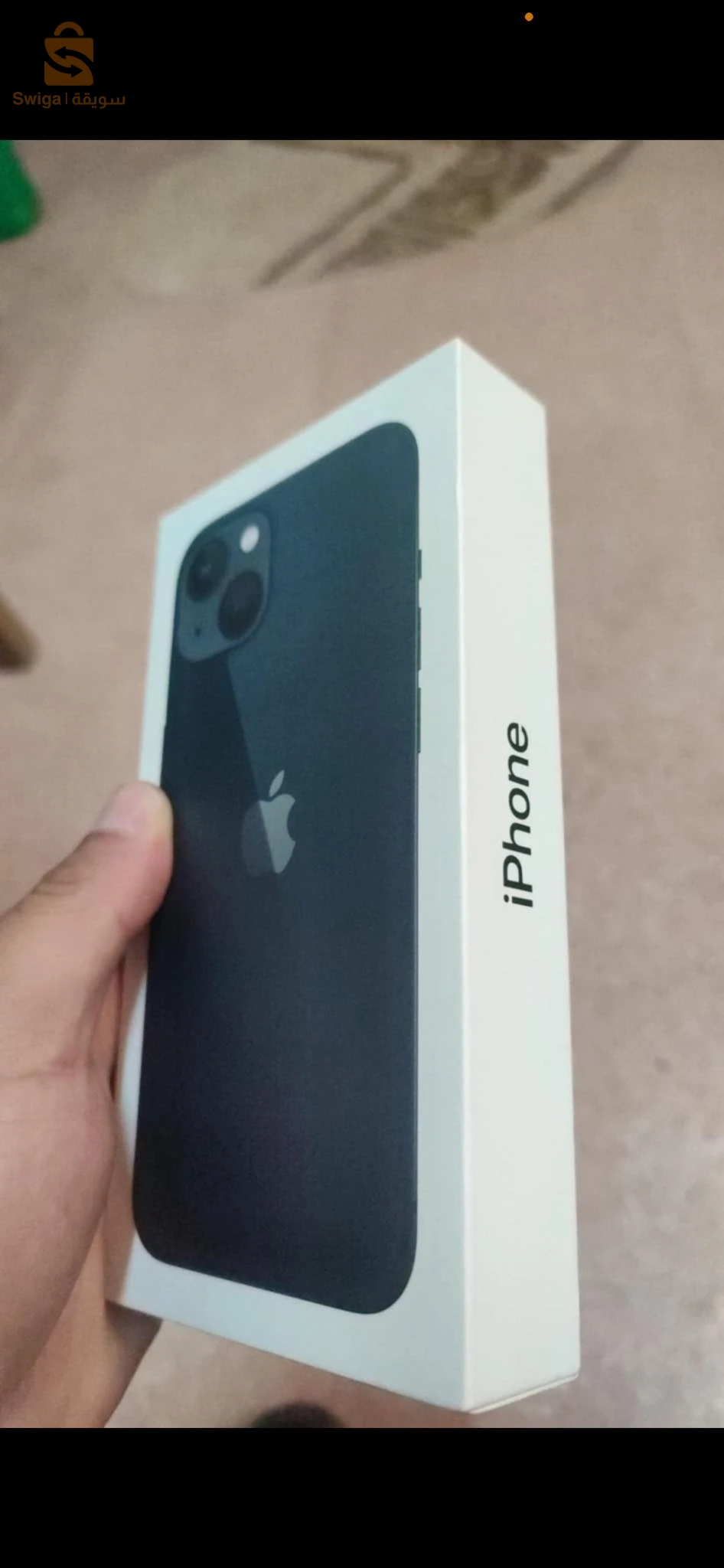 iphone 13 جديد عندو 3 شهر مليح شريتو فالباطة باطري 100%