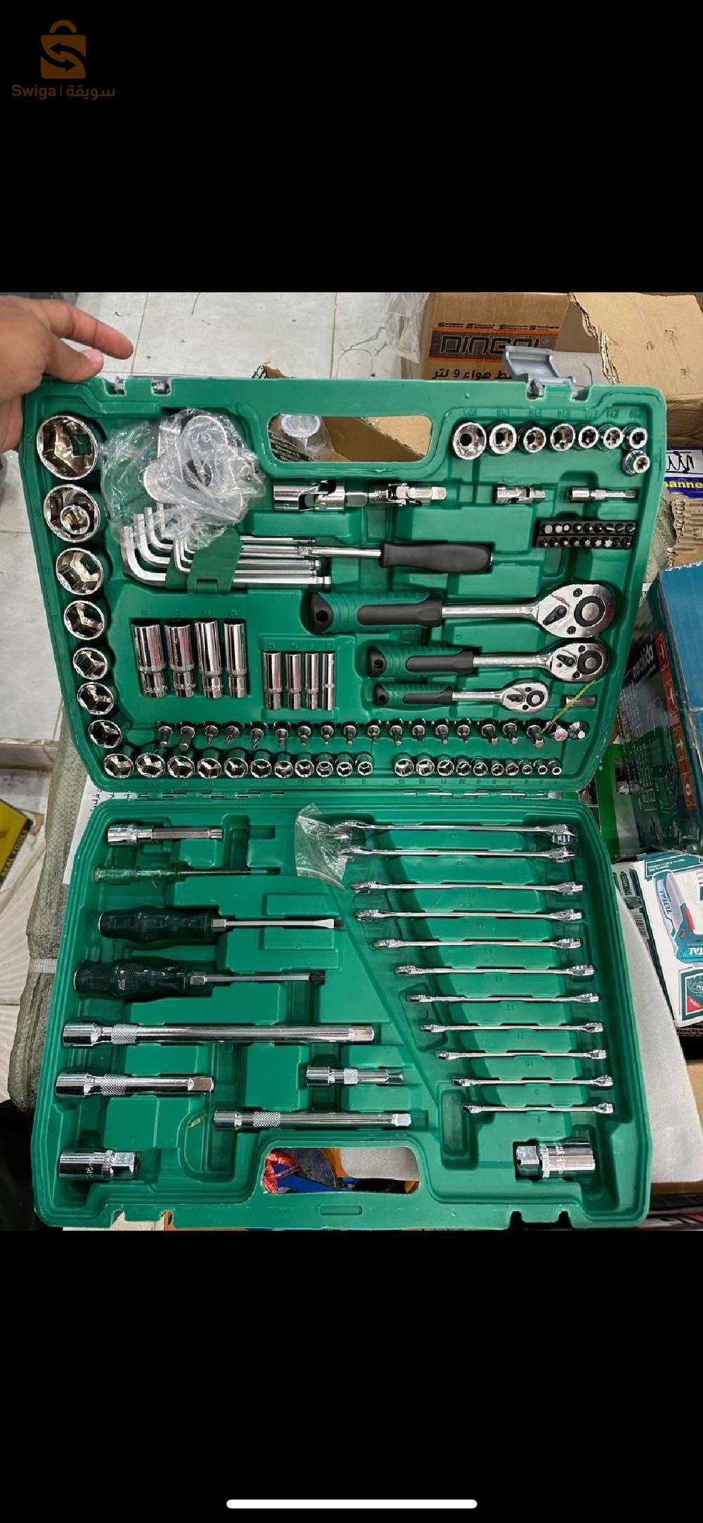 Caisse 121 pcs vert