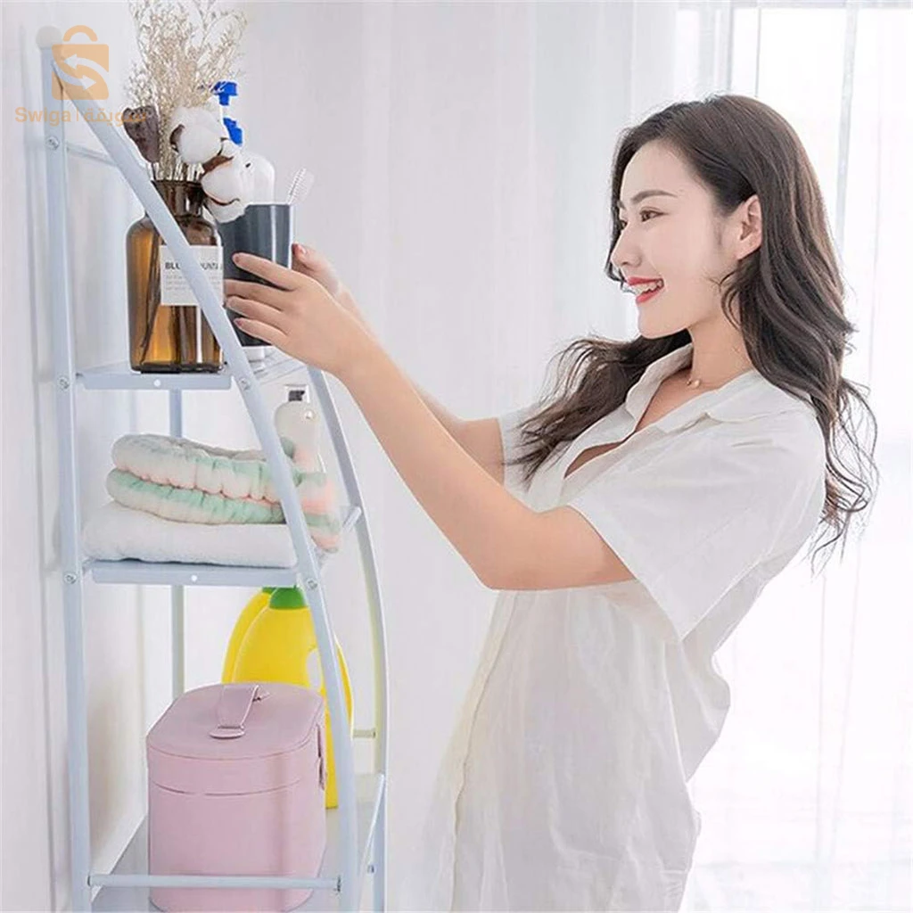Étagère de rangement en métal à 3 couches pour Salle de Bain