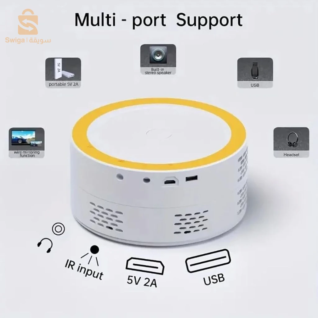 Projecteur LED Portable FULL HD 1080P – جهاز بروجكتور عرض على الحائط