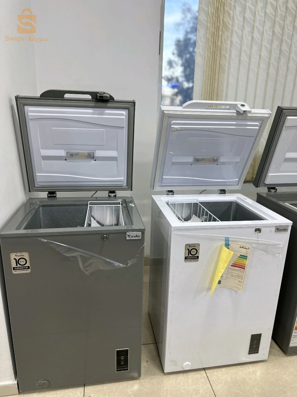 Congélateur condor 140 litre gris et blanc 10 garantie