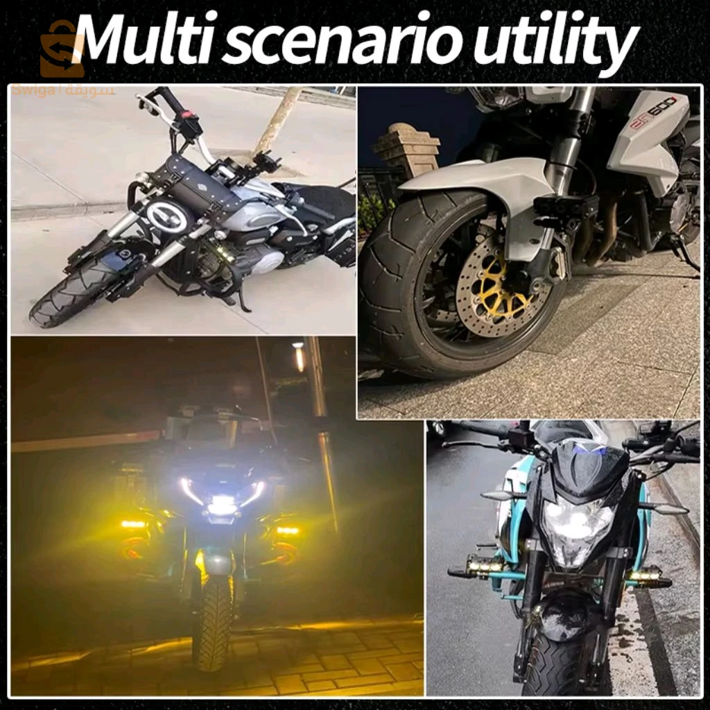 Projecteurs LED 200W pour Moto – مصابيح للدراجات النارية