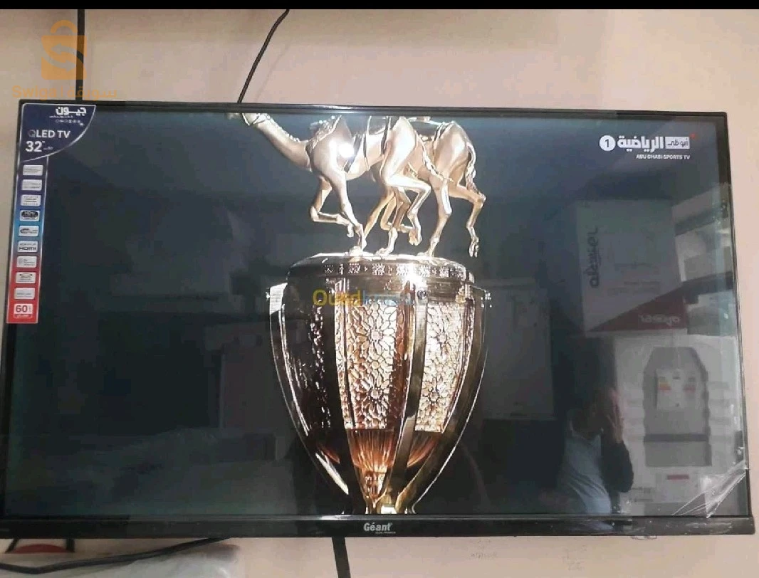 Promo TV Géant 32 simple QLEDRéférence (GN-Q32jHD-N)QLED✅HD✅HDMI✅ FRAMLESS✅USB✅✅La livraison disponible :