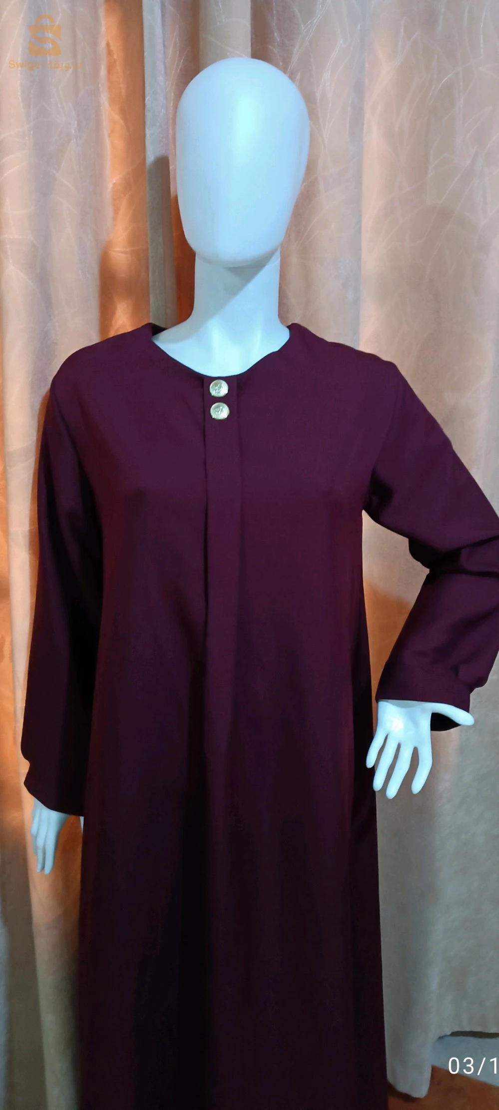 robe hijabe tissu Maserati