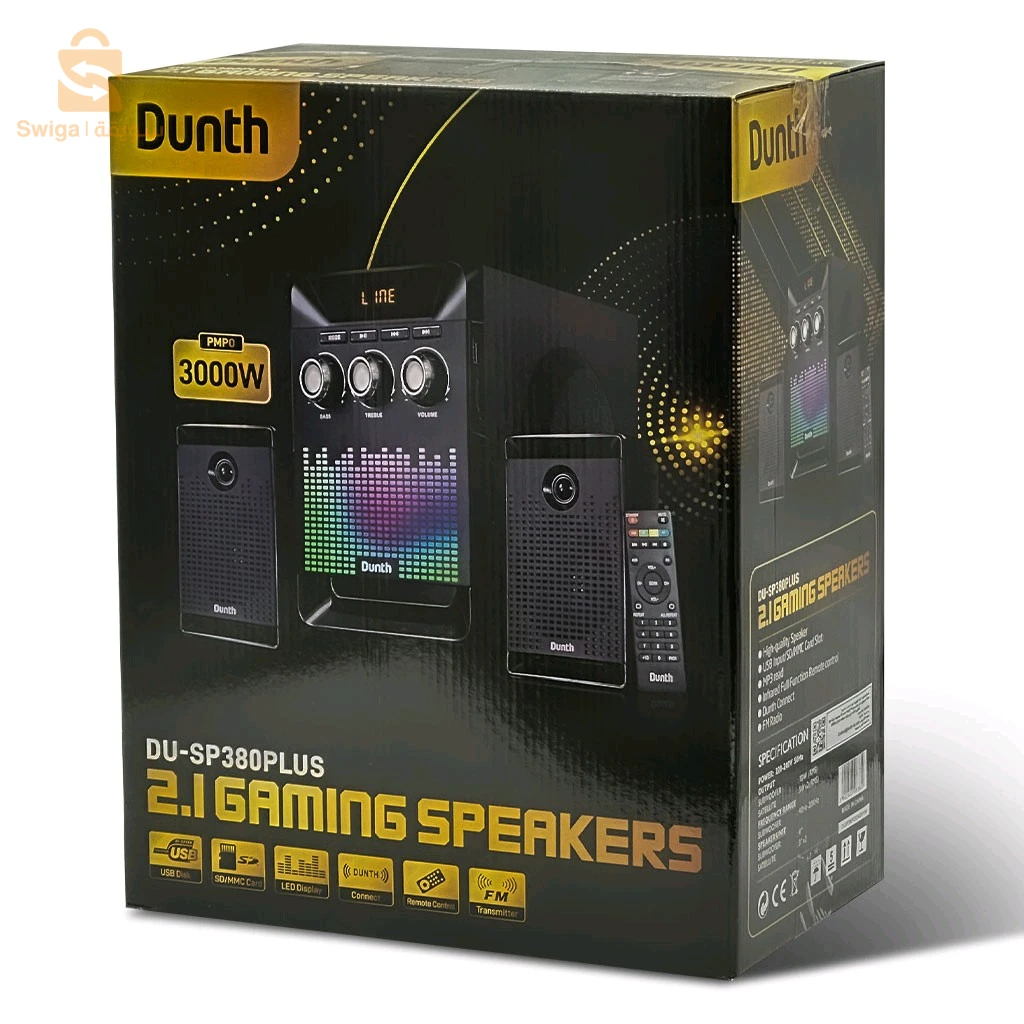 Haut-Parleur DUNTH 3000 W  LED DU-SP380PLUS – مكبر صوت