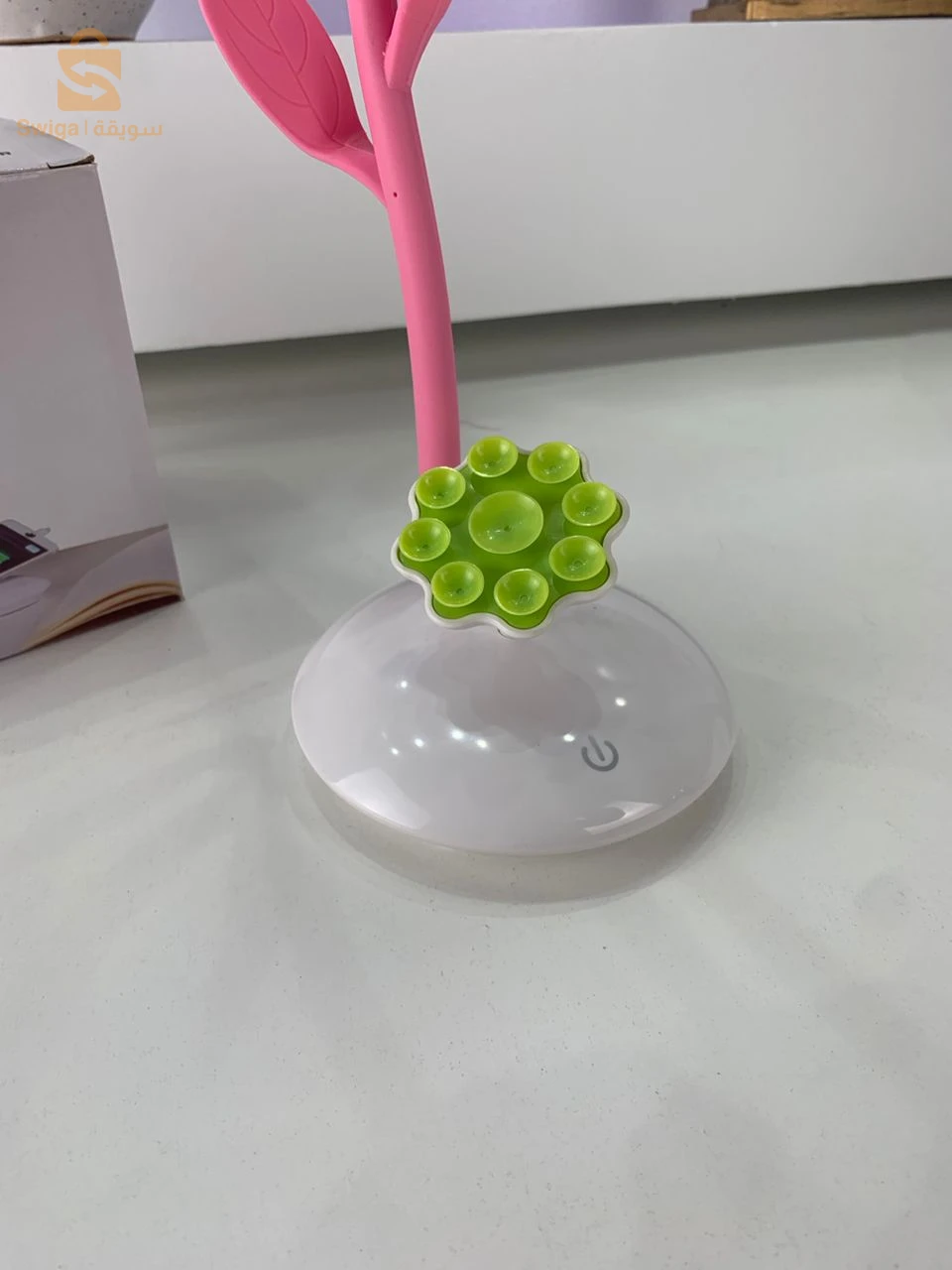 Lampe de Bureau Tournesol avec Support pour Téléphone Portable – مصباح مكتبي مع حامل للهاتف المحمول