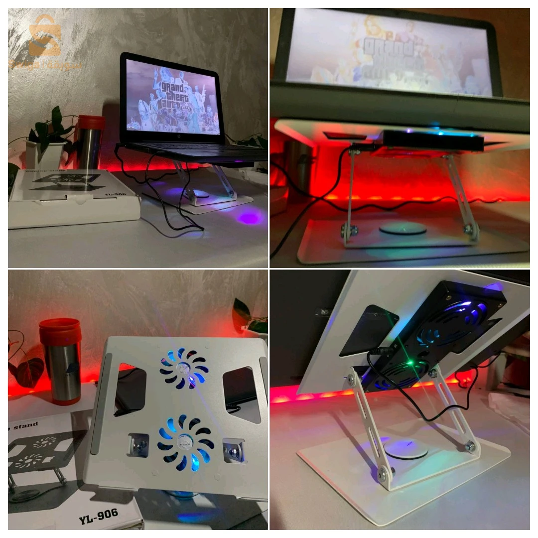 Support Laptop/Tablette YL906|RGB|Double ventilation