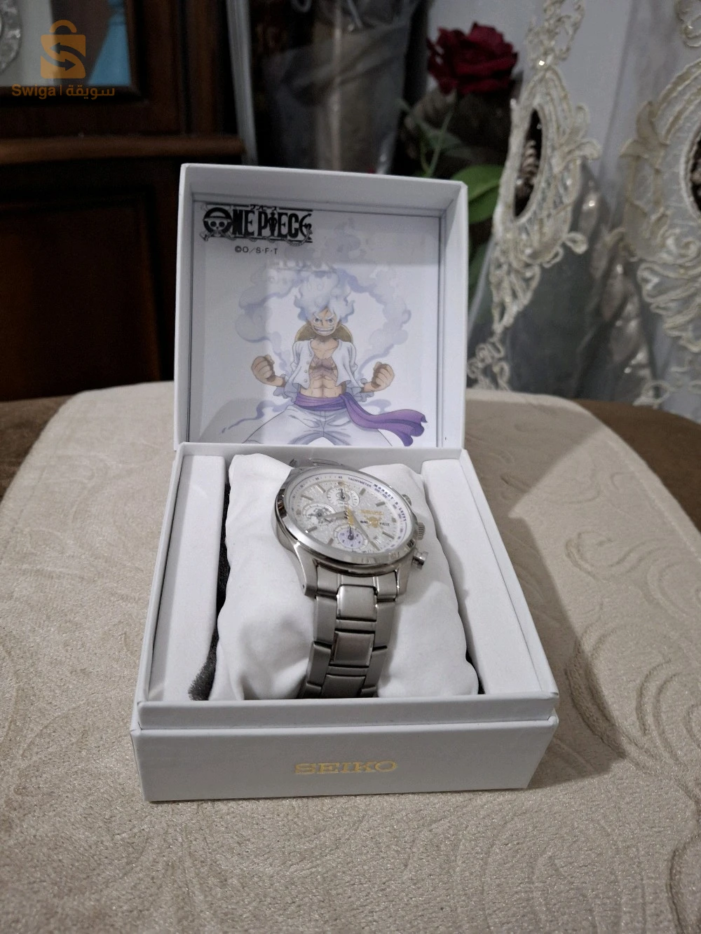 Seiko x ONE PIECE Monkey D. Luffy Gear 5 Edition Model Watch Size L
