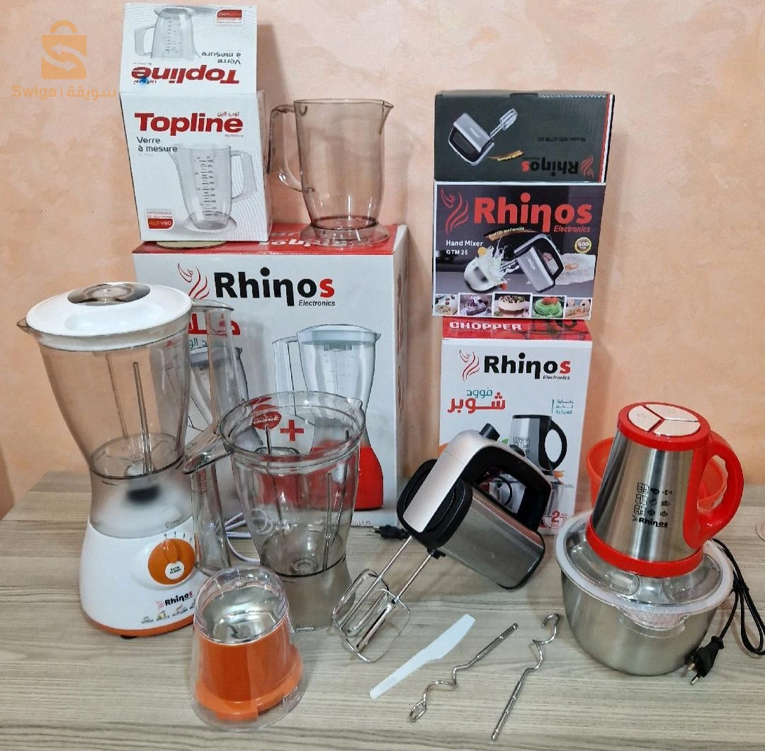pack [Cuisine 4PRH RHINOS] Hachoir+Mixeur Y44plus +Bateur inox+verre à mesure
