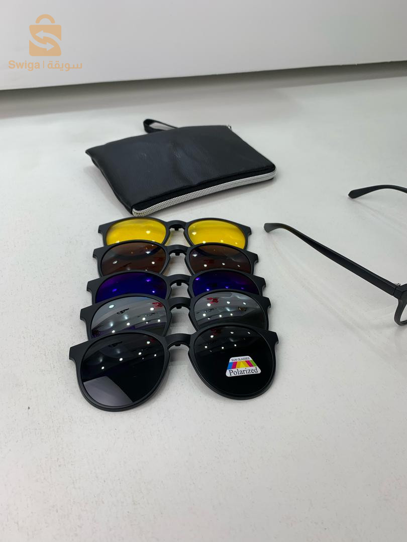 Lunette 6 En 1 2231A Optique / Soleil / Nuit - نظارات شمسية مغناطيسية