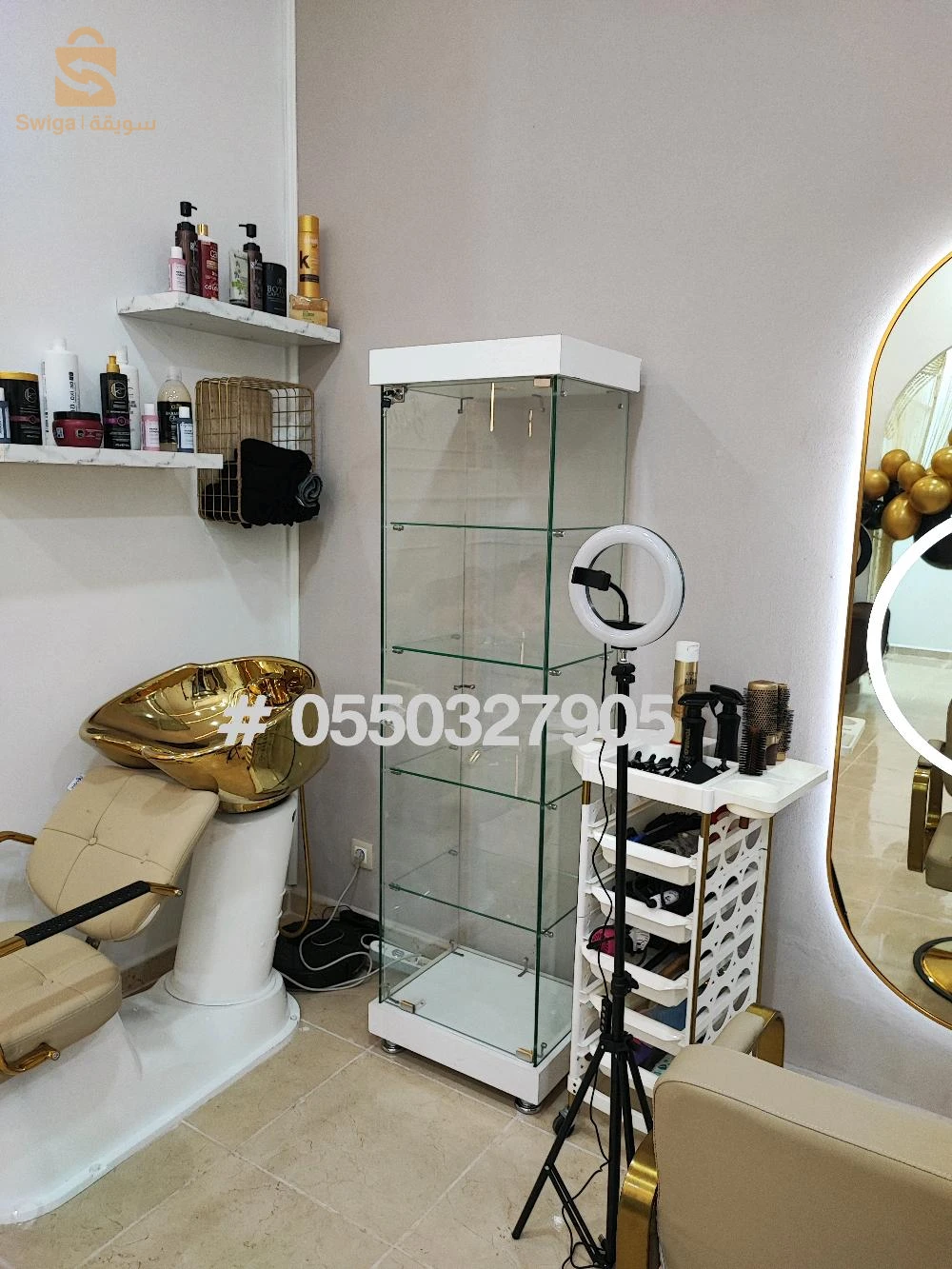 armoire en verre pour exposition 50cm