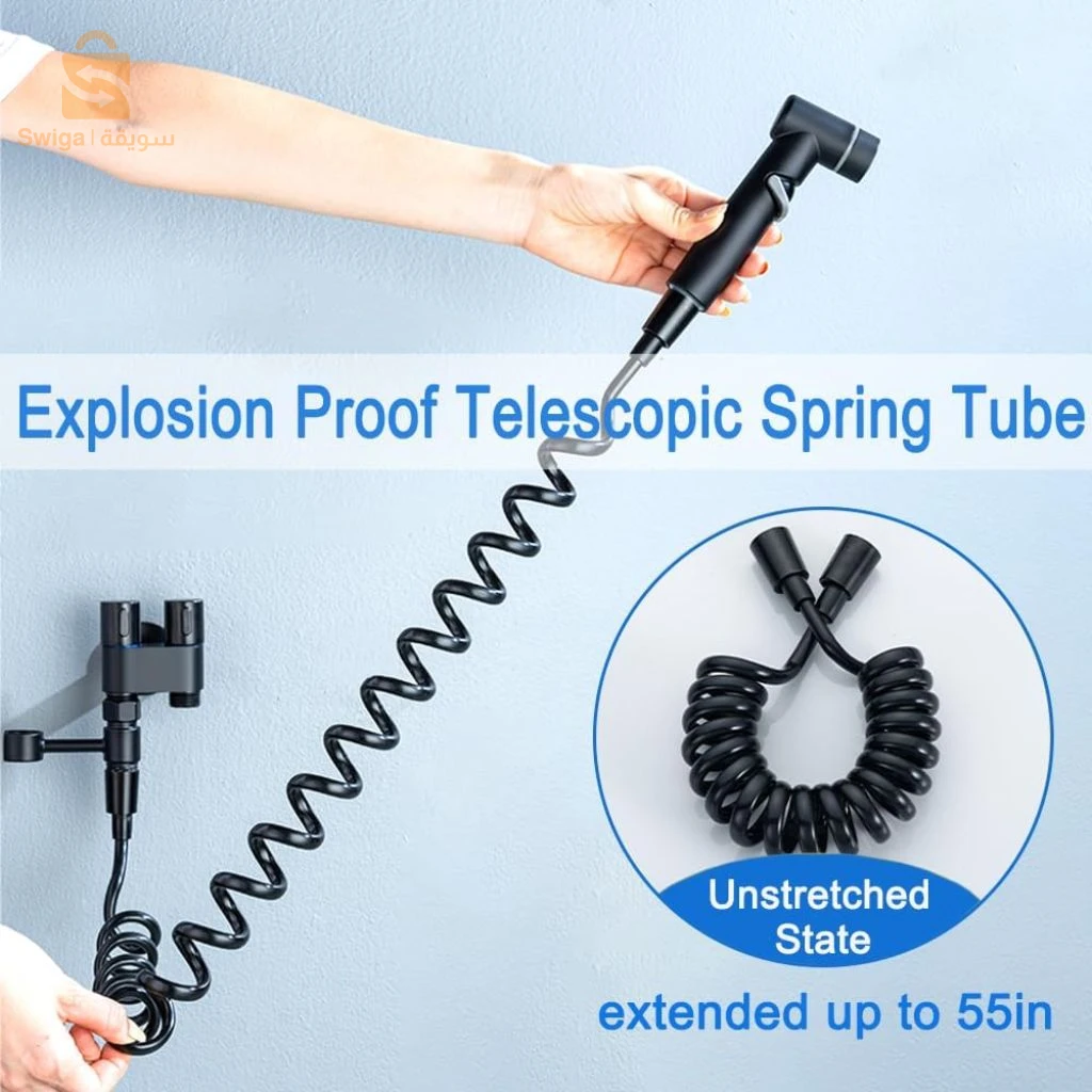 Kit de Douchette Hygiénique Multifonction avec Robinet Double Contrôle – رشاش الحمام متعدد الوظائف مع تحكم مزدوج