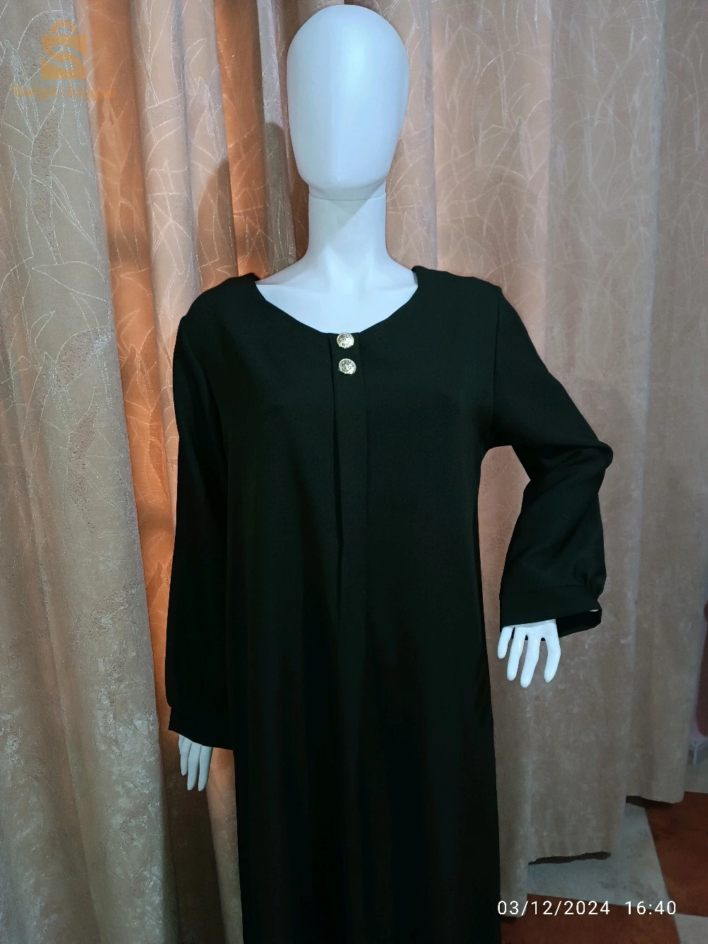 robe hijabe tissu Maserati