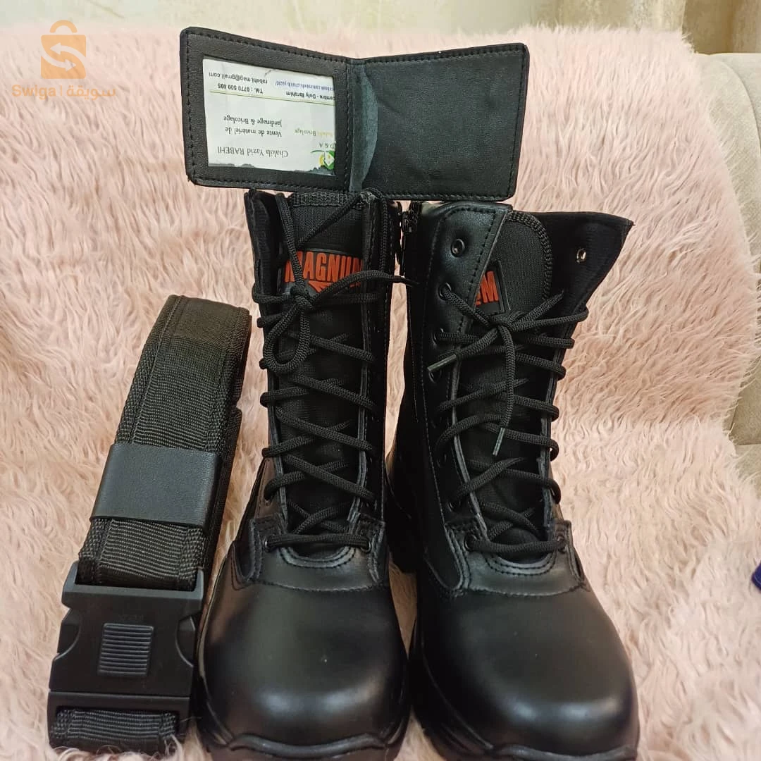 Magnum boots 1 en algeria
� متوفر الآن بمقاسات من 39 إلى 45