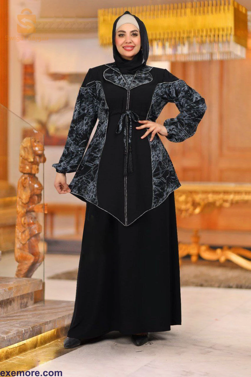 عباية كريب أنيقة  (بالجملة )