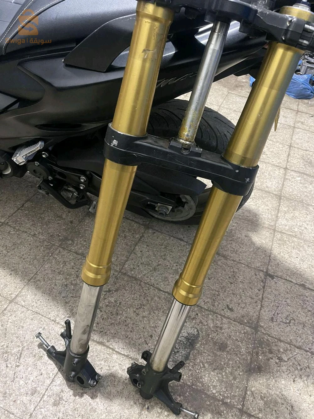 fourche Africa twin + compteur dx
