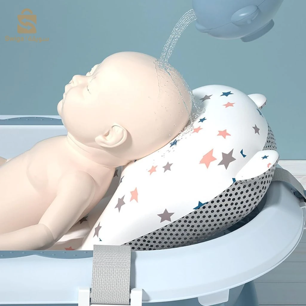 Baignoire Pliable pour Bébé avec Thermomètre – حوض استحمام للأطفال قابل للطي مع مقياس حرارة