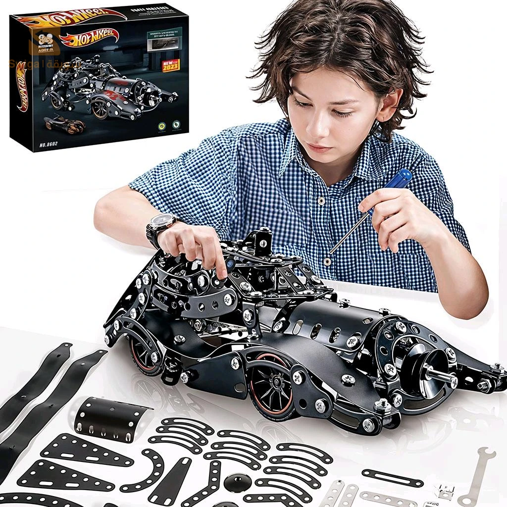 Jouets d’assemblage de modèles de voitures en métal 332 pièces