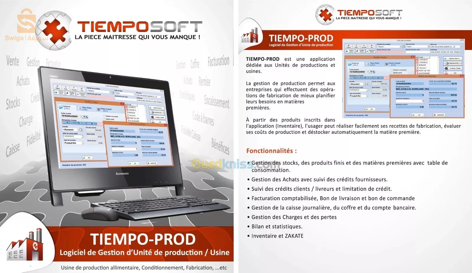 Logiciel de gestion production distribution