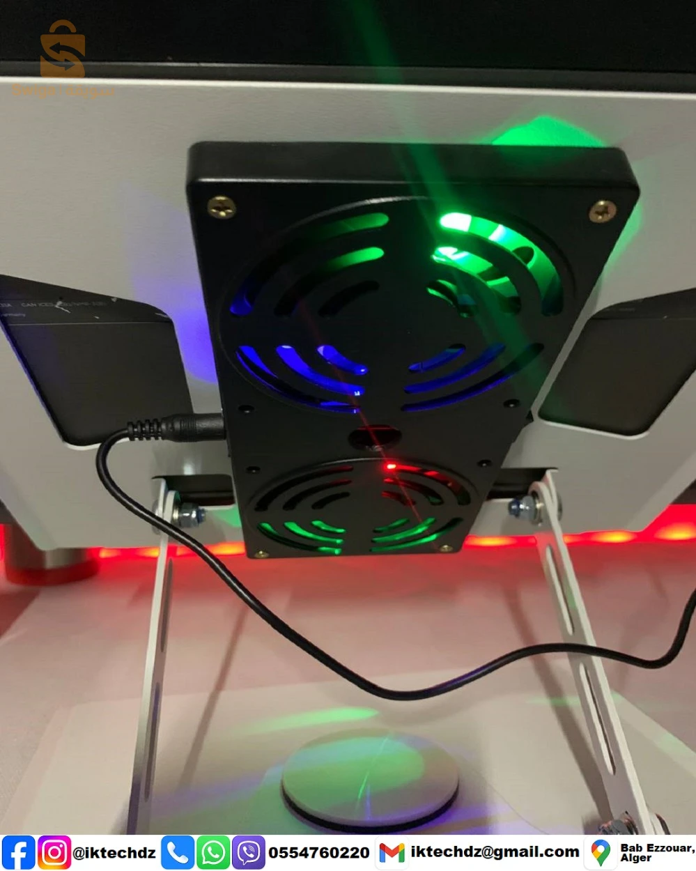 Support Laptop/Tablette YL906|RGB|Double ventilation