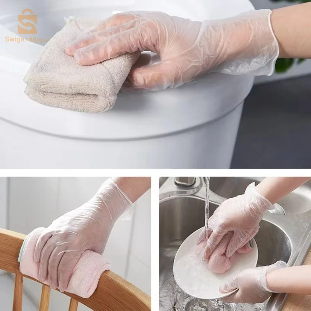 Gants Jetables TPE Sans Latex 100 Pièces – قفازات للاستعمال 3 مرات