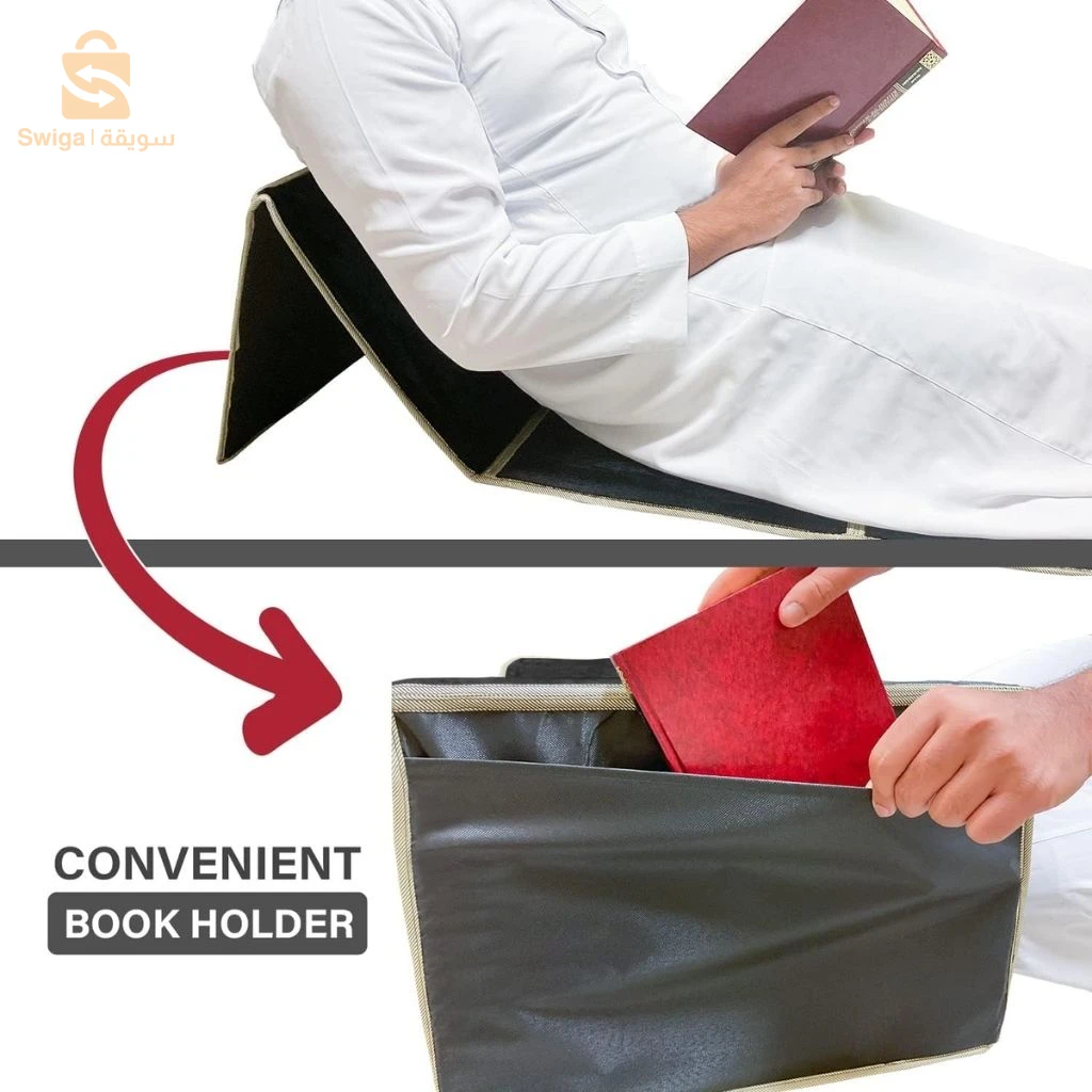 Tapis de Prière Sultan Pliable avec Dossier – سجادة صلاة سلطان قابلة للطي مع مسند ظهر