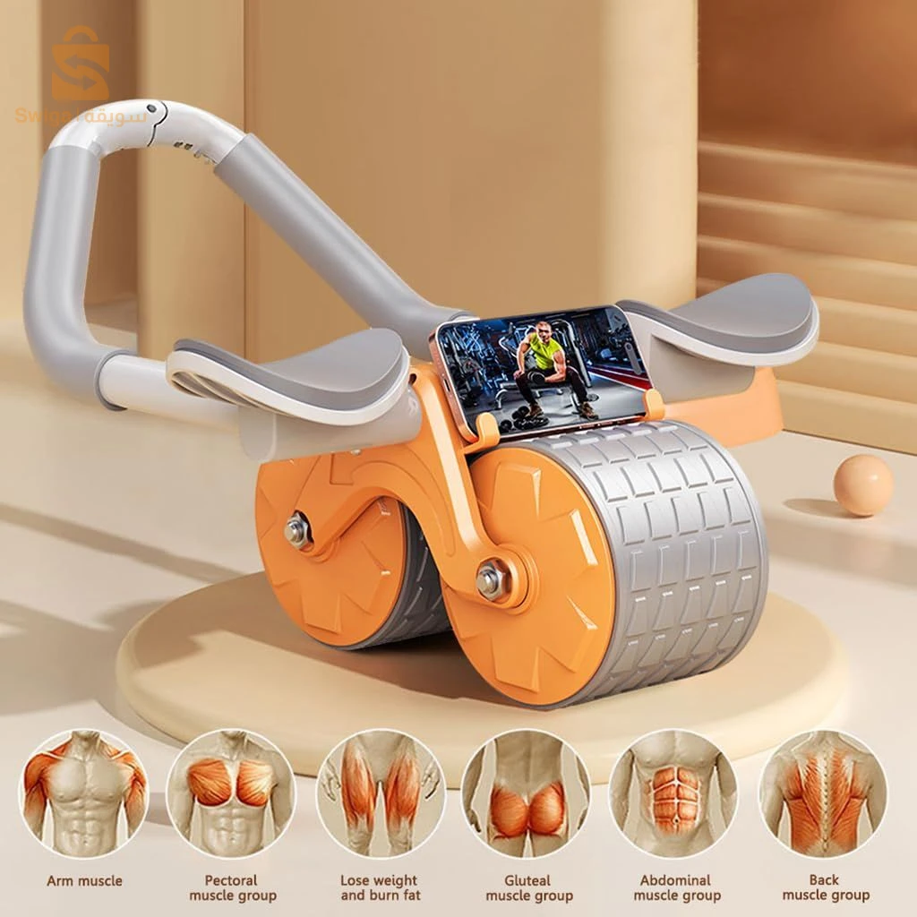 Rouleau Abdominal Proberos avec Tapis de Genoux Silencieux – عجلة تمارين البطن