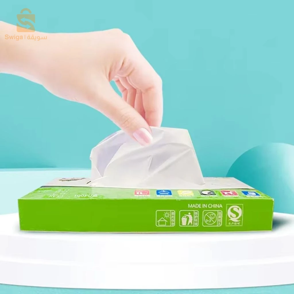 Gants Jetables TPE Sans Latex 100 Pièces – قفازات للاستعمال 3 مرات