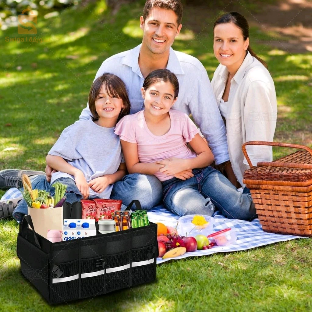 Organisateur de Coffre Pliable et Imperméable avec Multi-Compartiments – صندوق تنظيم الأغراض قابل للطي ومقاوم للماء