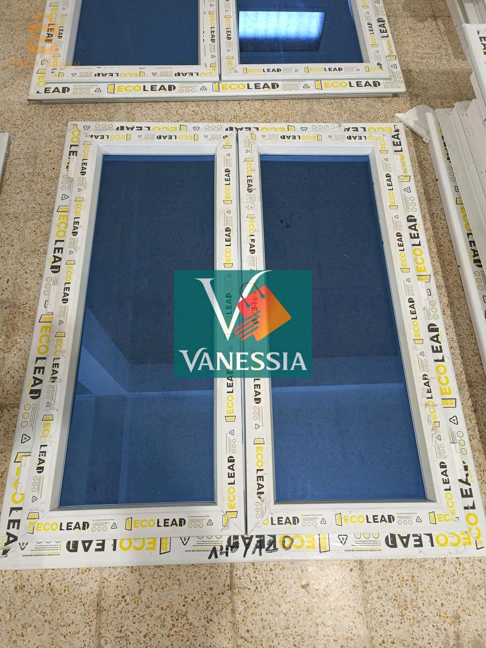 fenêtre pvc avec rideau